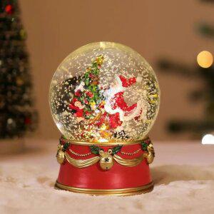 스노우볼 워터볼 인테리어 장식품 선물 Lewondr 스노우 로브 크리스마스 오르골 스노돔