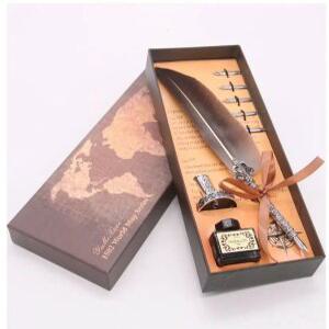 J2K 깃펜 깃털펜 캘리그라피 만년필 엔틱 해리포터 딥펜