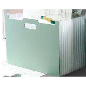 J2K 아코디언 포켓 파일 클리어 섹션 파일 스탠드 프린트