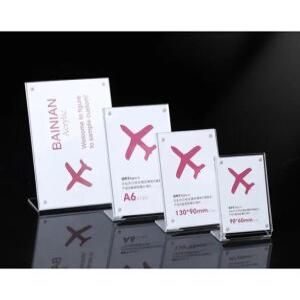 J2K A6 스탠드 아크릴 POP 메뉴판 홍보판 판촉 판촉물 홍보물 안내