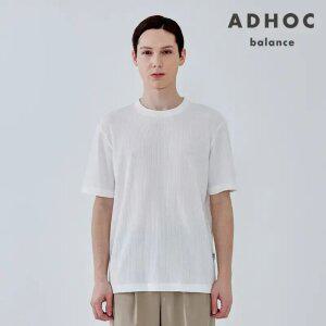 [택가 59000] [애드호크] 남성 와플 라운드넥 반팔티셔츠(HYMST4A)
