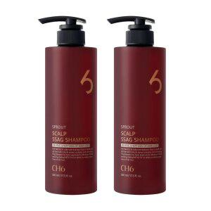 CH6 스칼프 싹 탈모 샴푸 520ml 2개