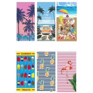 J2K 비치타올 대형 여름 물놀이 극세사 수건 워터파크