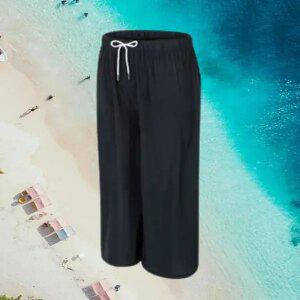 아이스 쿨링 여름바지 8부 9부 와이드 밴딩 통바지