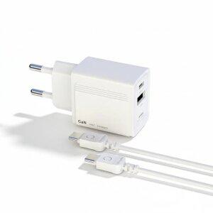 20W PD+QC4+ PPS 고속 2포트(C타입+USB) 충전기 (충전케이블포함)