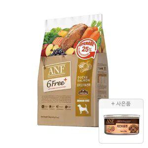ANF 6free 플러스 인도어 독 오리고기 연어, 5.6kg, 1개 + 증정 (에이앤에프캔 독 치킨