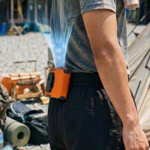 클립형 냉각 허리 선풍기 여름 휴대용 손풍기 목걸이 탁상용 저소음