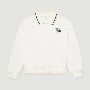 [행텐주니어]여아 로고자수 카라 맨투맨-SE2051446013112