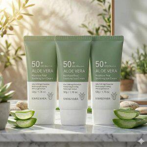 알로에베라 수딩 선크림 50ml 3개 외 수딩젤 클렌징폼 미스트 모음