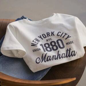 [잇수다랩] 만하타 레터링 티셔츠