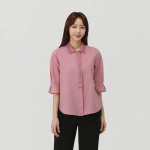 [PAT 여성] 레이스카라 블라우스_1J42505