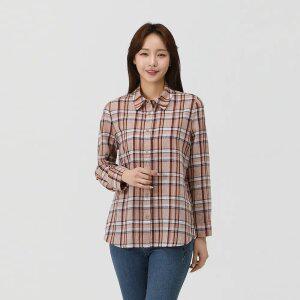 [PAT 여성] 기본 린넨 체크 셔츠_1J41532
