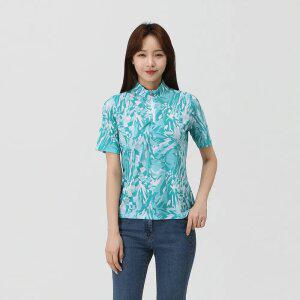 [PAT 여성] 5부 전판 프린트 반집업 티셔츠_1K45433