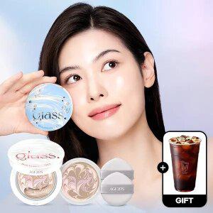 [40%쿠폰+커피쿠폰]홀리데이 에디션! 에이지투웨니스 글래스 스킨 에센스 팩트 소프트
