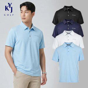 [김영주] 폴리우레탄 반팔 카라스판티셔츠 4종택1