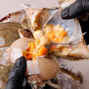 [알배기 100%] 당일조업 서해 활 알배기 암꽃게 1kg(4-6미 내외)