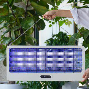 [유선]60W 고전압 대형 3중 UV 모기퇴치기 업소용 해충 벌레퇴치 리모컨형 포충기 벽걸