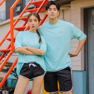 벤디스 제이드 커플 반팔 베이직 오버핏 래쉬가드(남녀공용) CT007