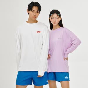 벤디스 제이드 커플 긴팔 베이직 오버핏 래쉬가드(남녀공용) CT008