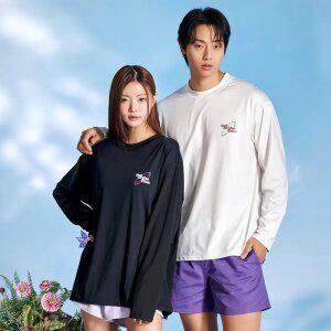 벤디스 플로우 여자 남자 커플 긴팔 래쉬가드