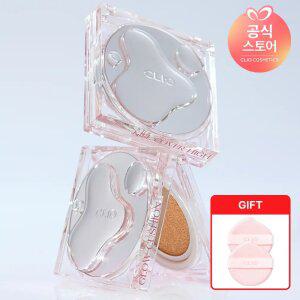클리오 킬커버 하이글로우 쿠션 기획세트 [본품+리필] [GIFT] 퍼프(랜덤) 2P