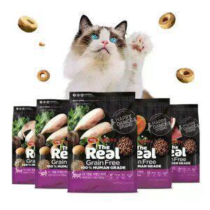 하림펫푸드 더리얼 CAT 사료 간식 모음전/고양이사료 양갱 츄르