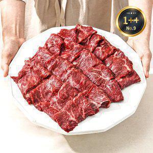 [미쓰하누]1++No.9등급 한우 구이모듬 600g 눈꽃로스구이