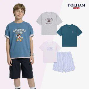 [폴햄키즈] 본사직영 인기아이템 총출동 기본반팔티셔츠 / 팬츠 8910~