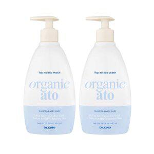 닥터키노 유기농 아기 탑투토 워시 400ml×2 / 신생아 올인원 바디워시