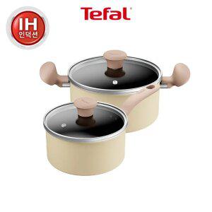 테팔 인덕션 데이지 냄비 2종(편수18+양수20) (+에센셜 조리도구 랜덤 1개)