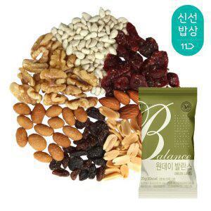 [산과들에] 하루견과 원데이발란스그린 100봉 낱봉 / 실속 견과 견과류 간식
