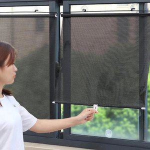 햇빛가리개 롤스크린 붙이는 무타공 블라인드 베란다 거실 창문 자동차 브라인드 커튼