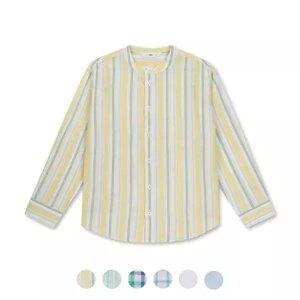 [탑텐키즈] 남아 리넨 코튼 긴팔 셔츠_MKC2WC1011