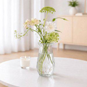 인테리어 유리 공병 디퓨저병 꽃병 투명 다이아화병