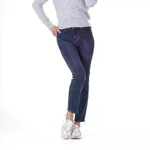 여성) 골반바지 바이오스톤 워싱 데님반바지 다크블루 AM3DIG560-DB