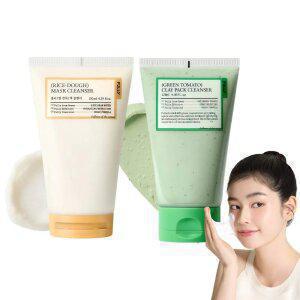 풀리 쌀 반죽 팩 클렌저 130ml + 그린 토마토 클레이 팩클렌저 120ml