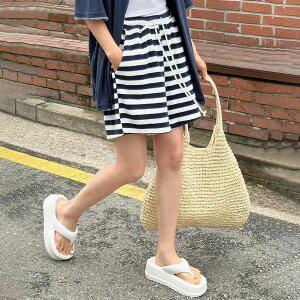 [제작/빅사이즈]이블렛 데미닌 ST 테리 4부 밴딩팬츠 제이스타일