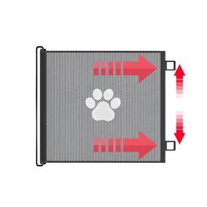 비앤홈 반려동물 애완견 메쉬 안전망 그물망 슬라이딩 가림막 길이조절 펜스 울타리