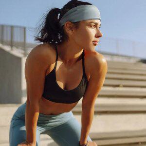 땀흡수 스포츠 헤어밴드 러닝 헬스 크로스핏 등산 와이드 운동 머리띠