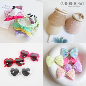 [로로샤] 아동 유아 여아 여름 악세사리 헤어밴드 머리띠 헤어핀 선글라스 모자 밀짚모