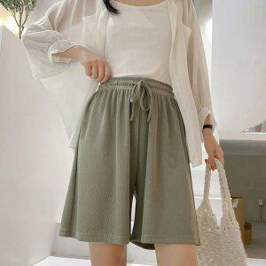 여성 여름 쿨링 냉장고 밴딩반바지 4부 고무줄 통 반바지