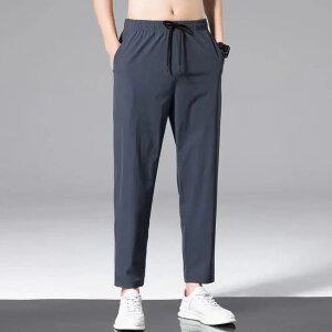 남자 링클프리 여름 냉장고바지 빅사이즈 고무줄 스판 냉감바지