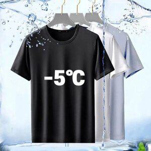 쿨메쉬 기능성 쿨 반팔티 여름 헬스 운동 작업복 빅사이즈 냉장고 티셔츠