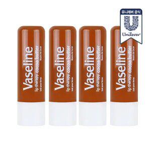 바세린 스틱 립밤 4.8g 코코아 4개