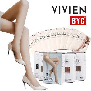 비비안 외 고탄력 팬티 스타킹 벌크 10매 7매 무발 학생 기모 양모 타이즈 겨울 압박