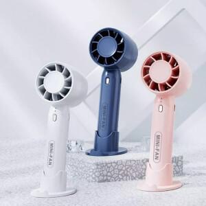 미니 경량 휴대용 핸디 쿨링 무선 선풍기 아이스 쿨냉 3단 조절 손풍기 거치대