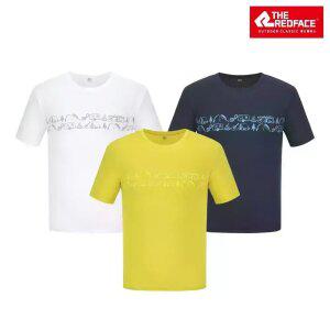 [레드페이스 본사] 남성 캠프 라운드 하프 티셔츠 REWMTSM21614