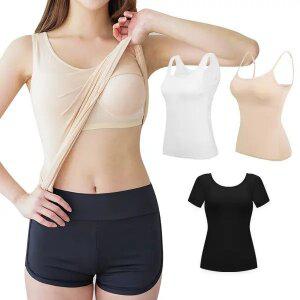 브라캡 내장 투인원 브라 끈 나시/티셔츠 세트 3종