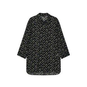 [꼼빠니아] 플라워 프린트 쉬폰 롱 셔츠_CADU5-WRC170