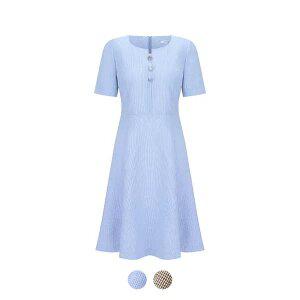 [꼼빠니아] 잔체크 마혼방 미디 원피스_CADU5-WOP100